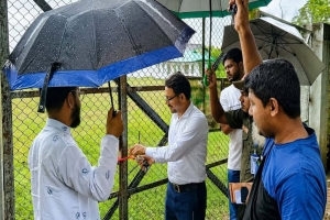 ভূমির ক্ষতিপূরণ ও জমির মূল্য পরিশোধের আশ্বাসে খুললো জকিগঞ্জ গ্যাস ফিল্ডের তালা
