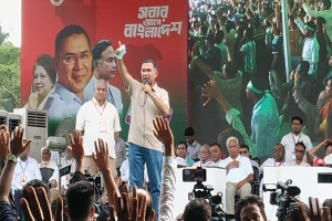 এ দেশের টাকা দিয়েই এ দেশ চলবে: মৌলভীবাজারে প্রধানমন্ত্রী