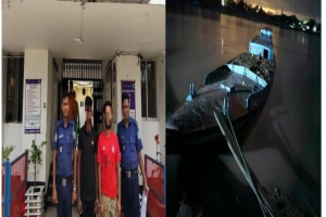 লোভাছড়া কোয়ারী থেকে পাথর বোঝাই ভলগেটসহ গ্রেফতার ২