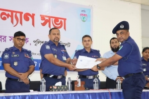 সিলেট জেলার শ্রেষ্ঠ অফিসার ইনচার্জ কানাইঘাটের ওসি মো. আমিনুল ইসলাম 