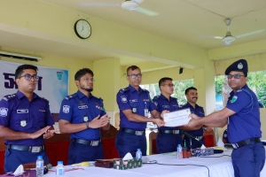 মৌলভীবাজারে শ্রেষ্ঠ ওসি সদর মডেল থানার অফিসার ইনচার্জ সাইফুল ইসলাম