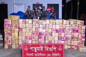 সিলেট সীমান্তে পৃথক অভিযানে প্রায় সাড়ে ৩২ লাখ টাকার চোরাচালানী উদ্ধার 