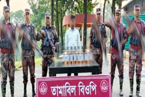 বিজিবির অভিযানে সিলেট সীমান্তে বিপুল পরিমাণ চোরাচালানি পণ্য জব্দ