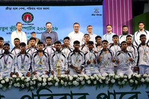 নতুন কুঁড়ি স্পোর্টসে বালক বিভাগ ফুটবলে চ্যাম্পিয়ন সিলেট অঞ্চল