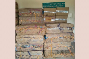 শাহপরাণ থানার অভিযানে ১৬ লাখ টাকার ভারতীয় বিড়ি জব্দ
