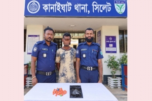 কানাইঘাটে মাদকবিরোধী অভিযান : ৩৫ পিস ইয়াবাসহ গ্রেফতার ১