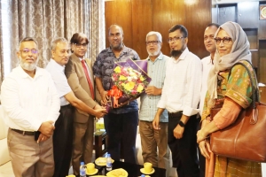 সিসিক প্রশাসকের সঙ্গে সিকৃবি উপাচার্যের সৌজন্য সাক্ষাৎ
