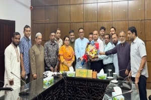 নবাগত জেলা প্রশাসকের সাথে দোকান মালিক সমিতি সিলেট জেলা শাখার সৌজন্য সাক্ষাৎ 