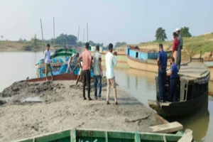 গোয়াইনঘাটে অবৈধ বালু উত্তোলন : জরিমানা ৩ লাখ ৫০ হাজার টাকা