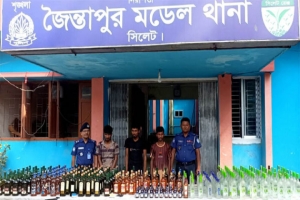 জৈন্তাপুরে ৩৭ লাখ টাকার মাদক ও ট্রাক জব্দ, তিনজন আটক