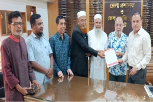 সিলেটের জেলা প্রশাসকের কাছে সিলেট বিভাগ গণদাবি পরিষদের স্মারকলিপি প্রদান